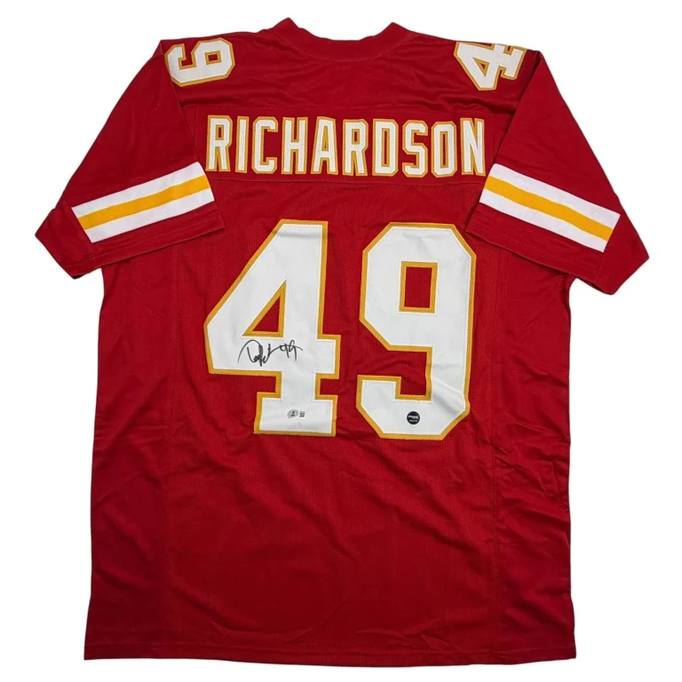 Autographed/Signed Tony Richardson Kansas City Red Jersey Beckett BAS COA