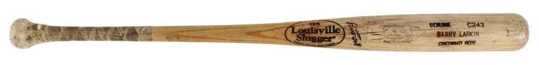 Barry Larkin Game Used 2000-01 Cincinnati Reds C243 Baseball Bat MEARS 10 HOF