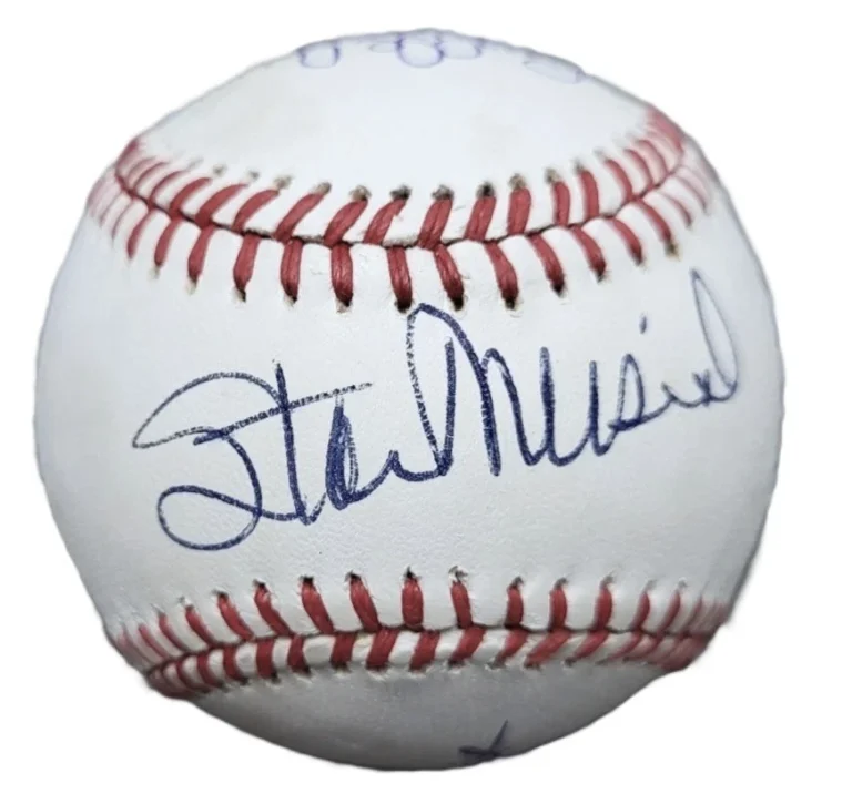 Cardinals Multi Signed Auto ONL Baseball Musial Gibson Schoendienst Flood GRAD
