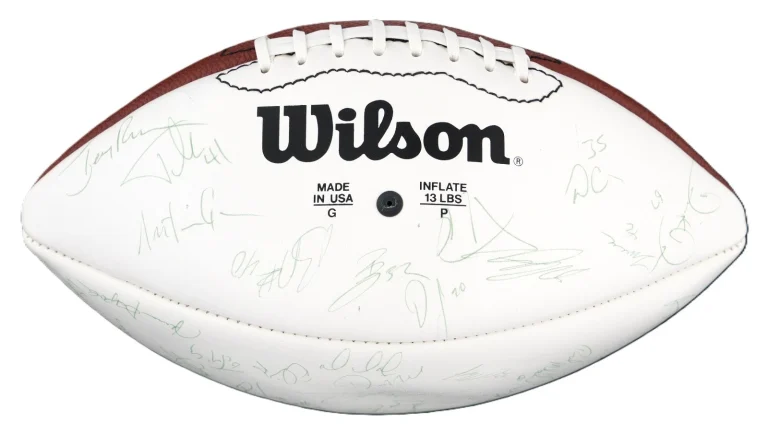 1994 Super Bowl Champion 49ers Team Signed Auto Football Young Rice Sanders GRAD