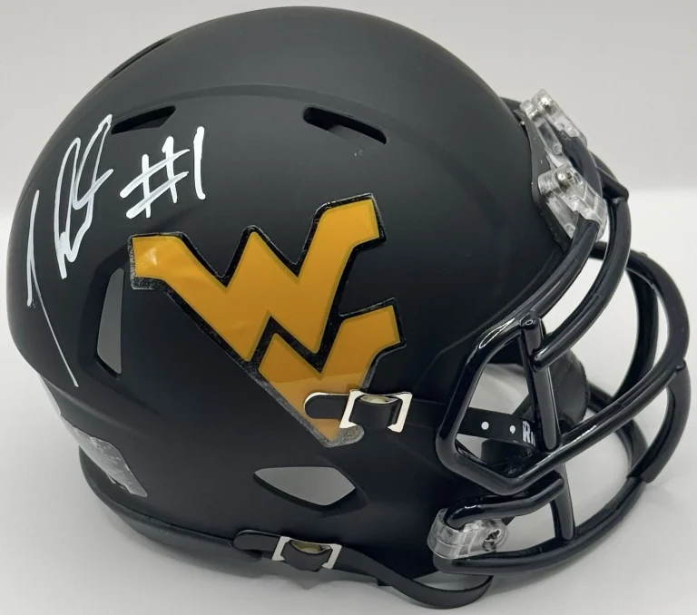 Tavon Austin Signed Autographed West Virginia Mountaineers Mini Helmet PSA/DNA