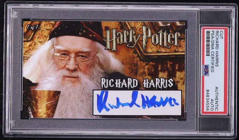 Richard Harris Signed Auto Albus Dumbledore 1/1 Custom Card PSA DNA