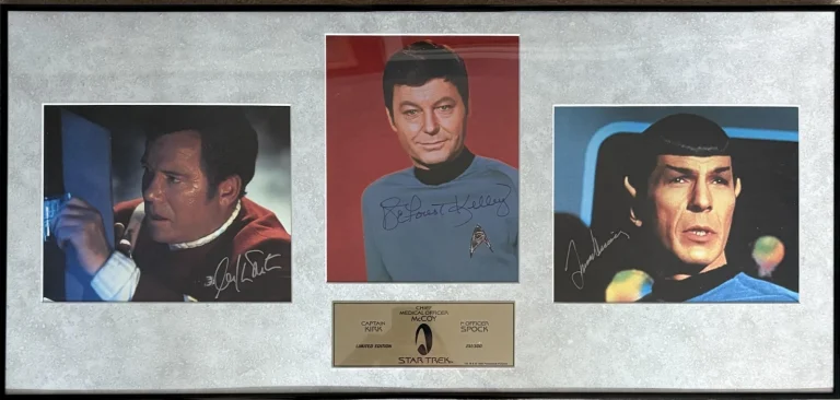 William Shatner Leonard Nimoy DeForest Kelley Signed Auto LE /300 Star Trek GRAD