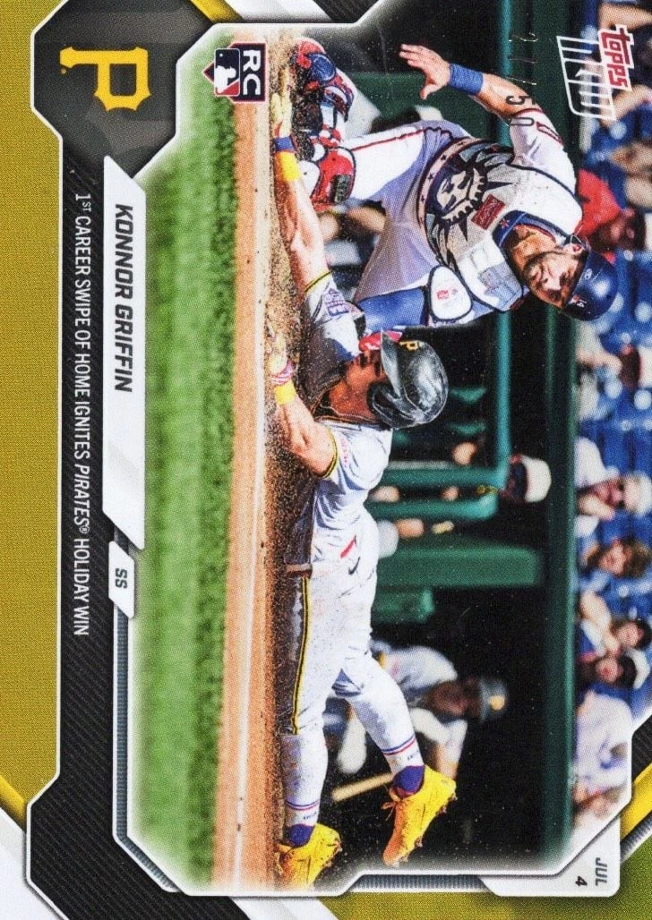 2026 Topps Now Konnor Griffin #414 Gold Foil /50 Rookie RC Baseball Card
