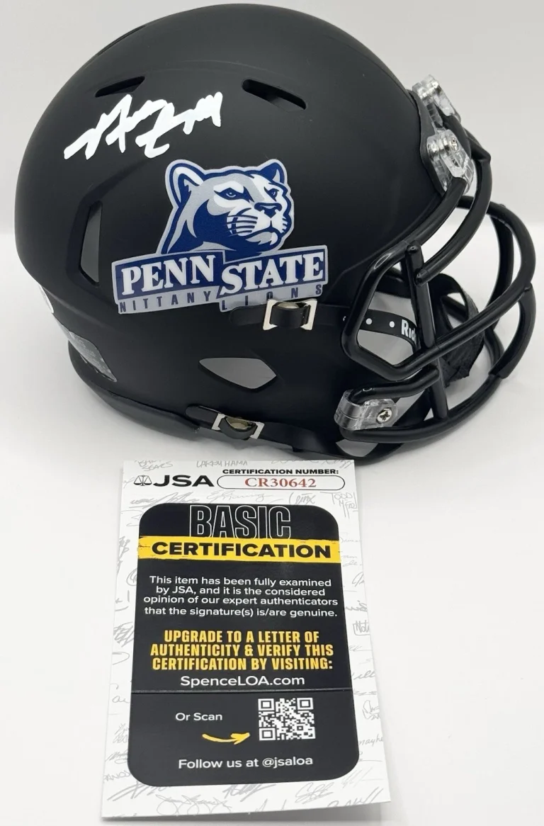 Matt Campbell Signed Autographed Penn State Nittany Lions Mini Helmet JSA COA