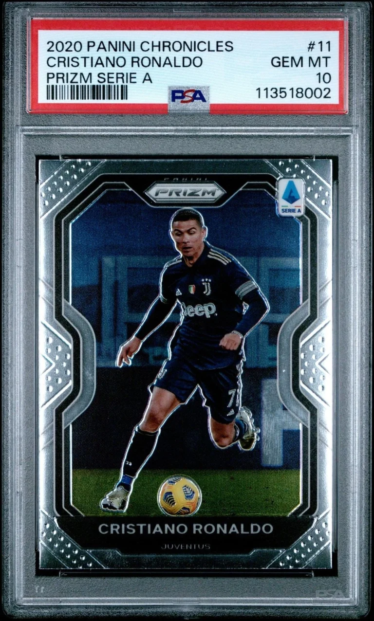 Graded 2020 Panini Chronicles Cristiano Ronaldo #11 Prizm Serie Card PSA 10