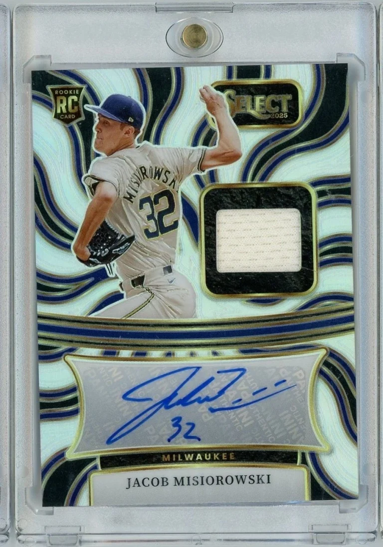 2025 Panini Select Jacob Misiorowski #AMJM Auto /99 Rookie RC Baseball Card