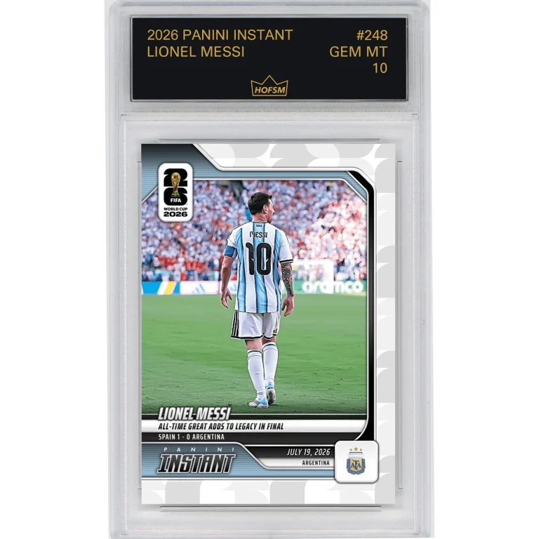 Graded 2026 Panini Instant World Cup Lionel Messi #248 Soccer Card HOFSM 10