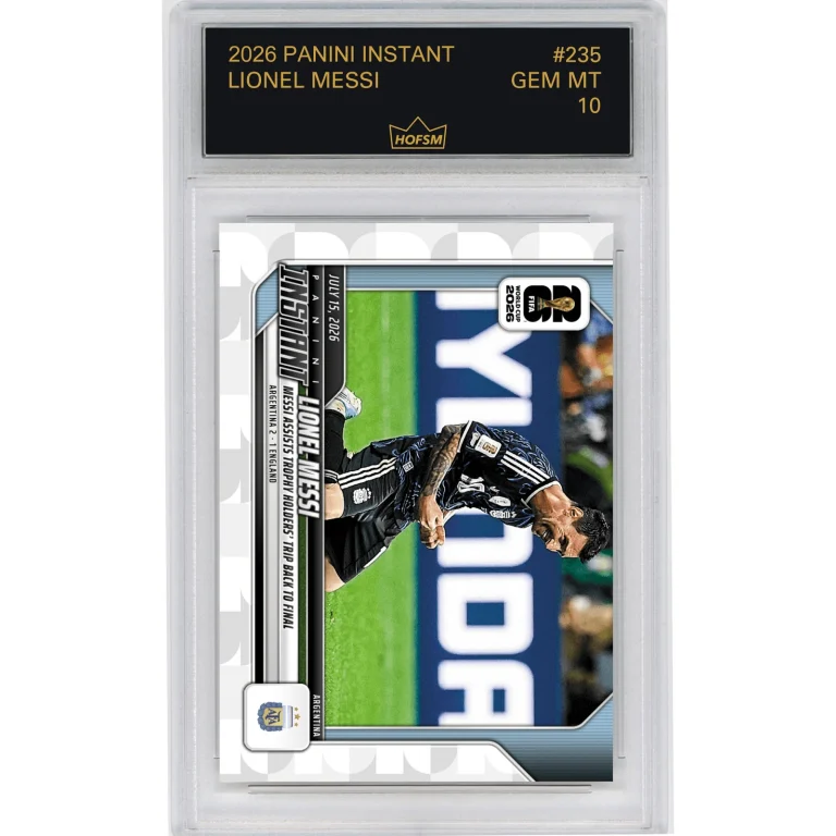 Graded 2026 Panini Instant World Cup Lionel Messi #235 Soccer Card HOFSM 10