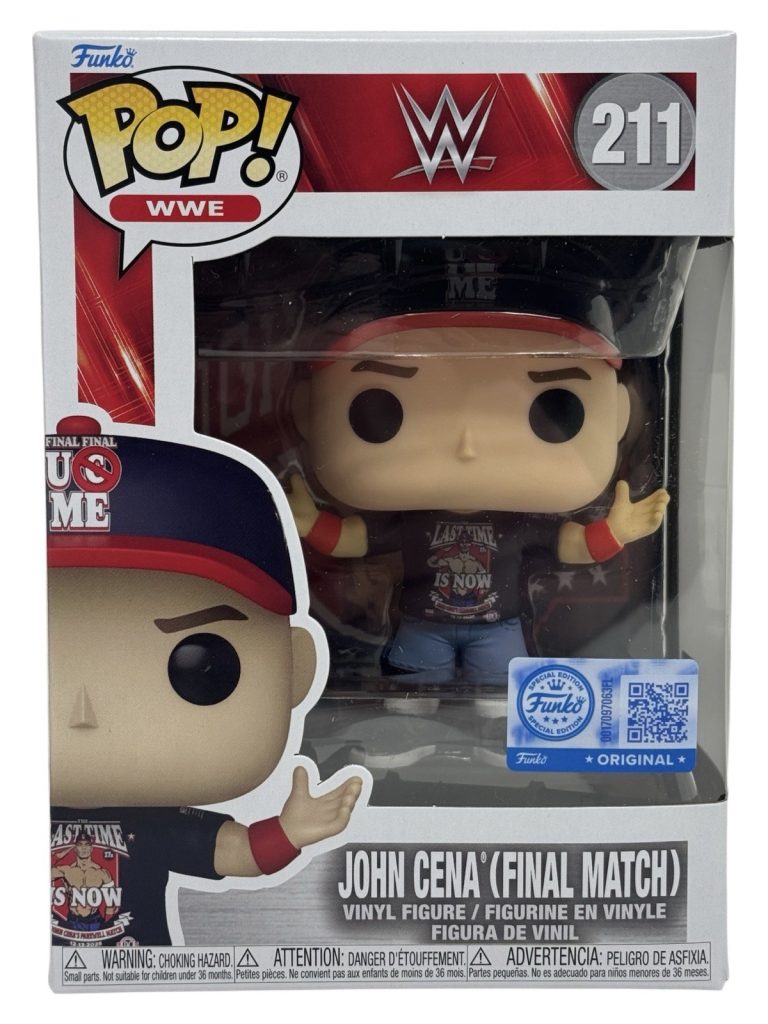 Funko Pop! WWE John Cena (Final Match) #211 Funko Exclusive + Pop Protector