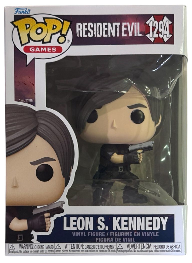 Funko Pop! Games Resident Evil Leon S. Kennedy #1294 New In Hand +Pop Protector