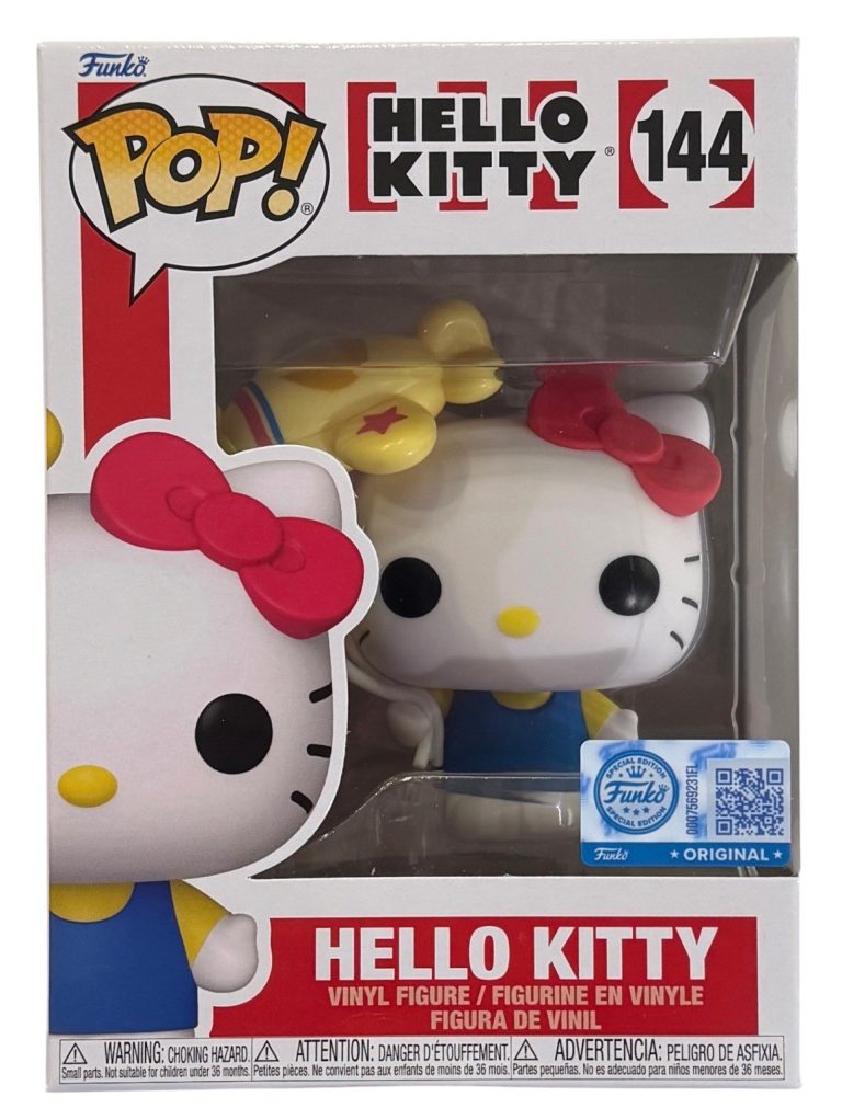 Funko POP! Sanrio Hello Kitty With Airplane Balloon #144 Exclusive + Protector