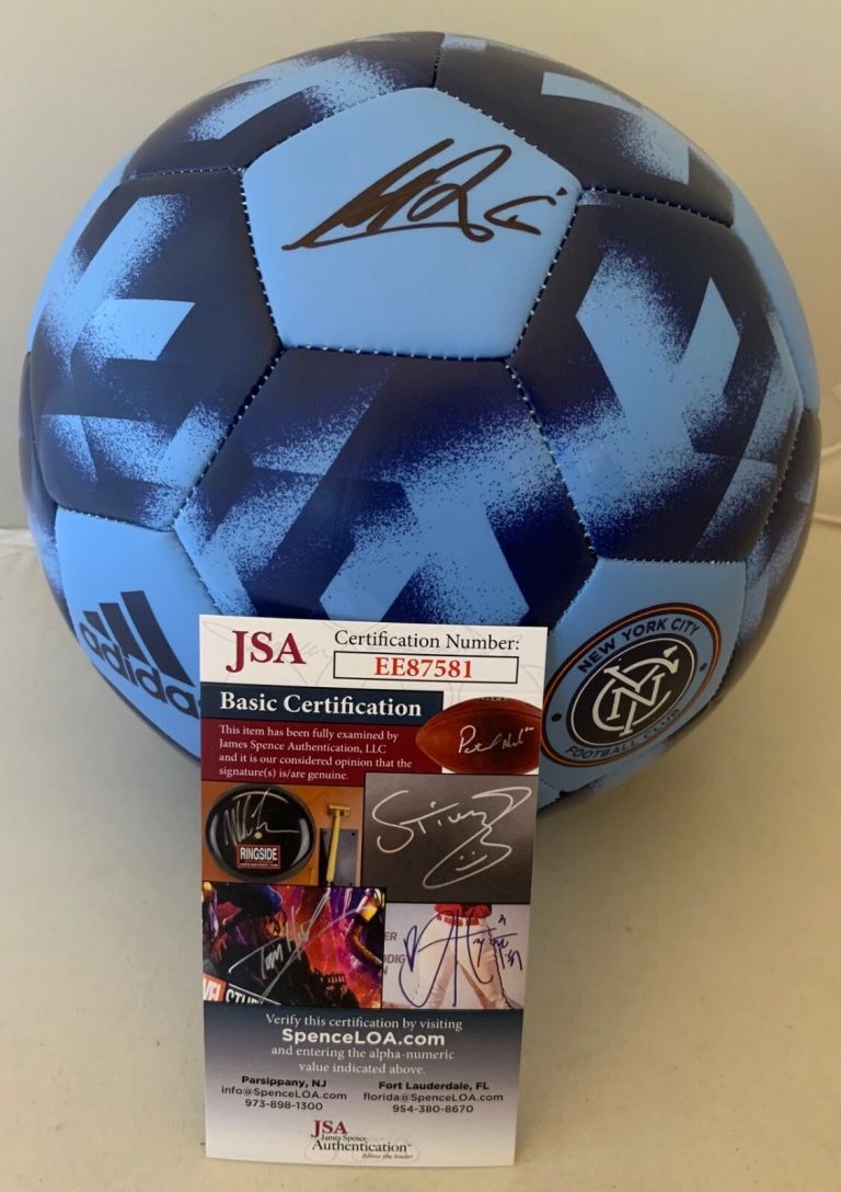 Alexander Ring signed New York City FC F/S Logo Soccer Ball autographed JSA