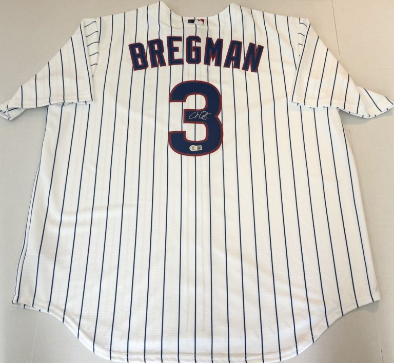 Alex Bregman signed Chicago Cubs Nike jersey autographed Beckett Witnessed