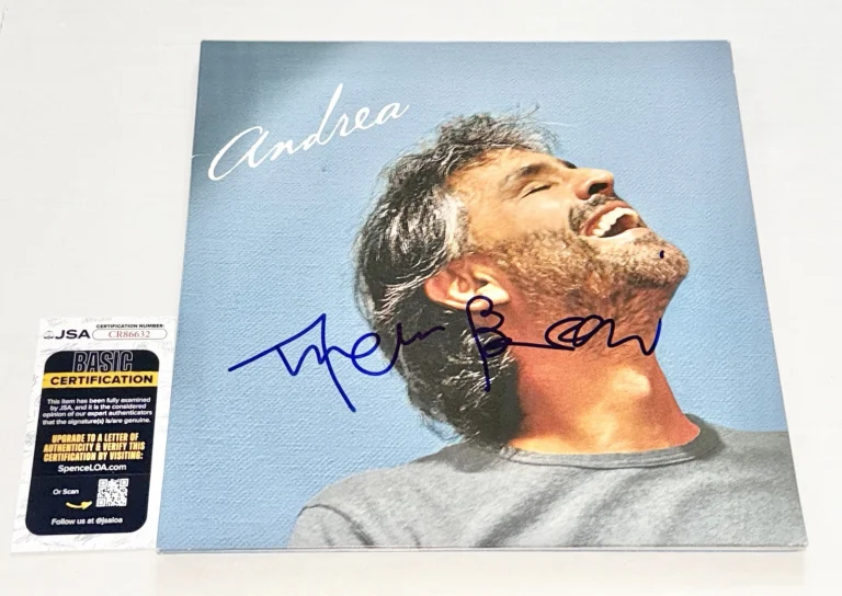 Andrea Bocelli signed Andrea Vinyl Album autographed LP autographed JSA COA