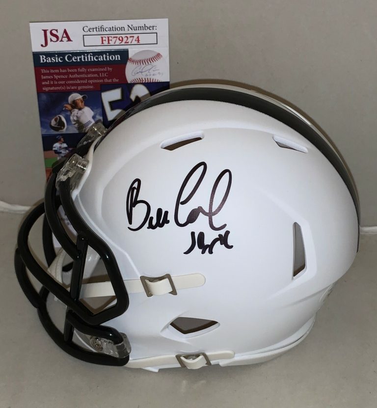 Bill Cowher signed Pittsburgh Steelers Amp mini helmet autographed JSA