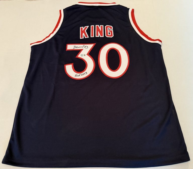 Bernard King New York Knicks signed Custom jersey W/ HOF Beckett Witnessed