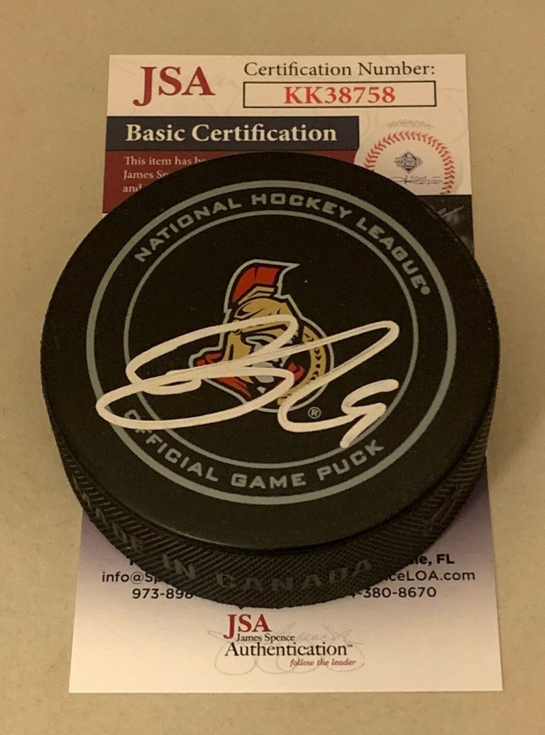 Bobby Ryan signed Ottawa Senators Official Game Puck autographed Sens JSA