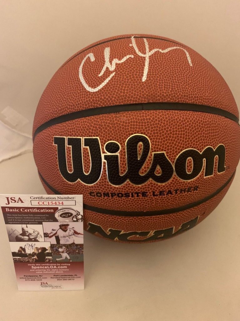 Chris Mooney Richmond Spiders signed Full Size NCAA Basketball Ball JSA