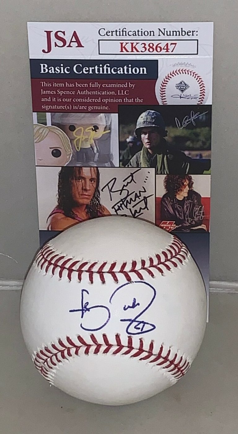 Carson Fulmer Pittsburgh Pirates signed Official MLB baseball ball Proof JSA