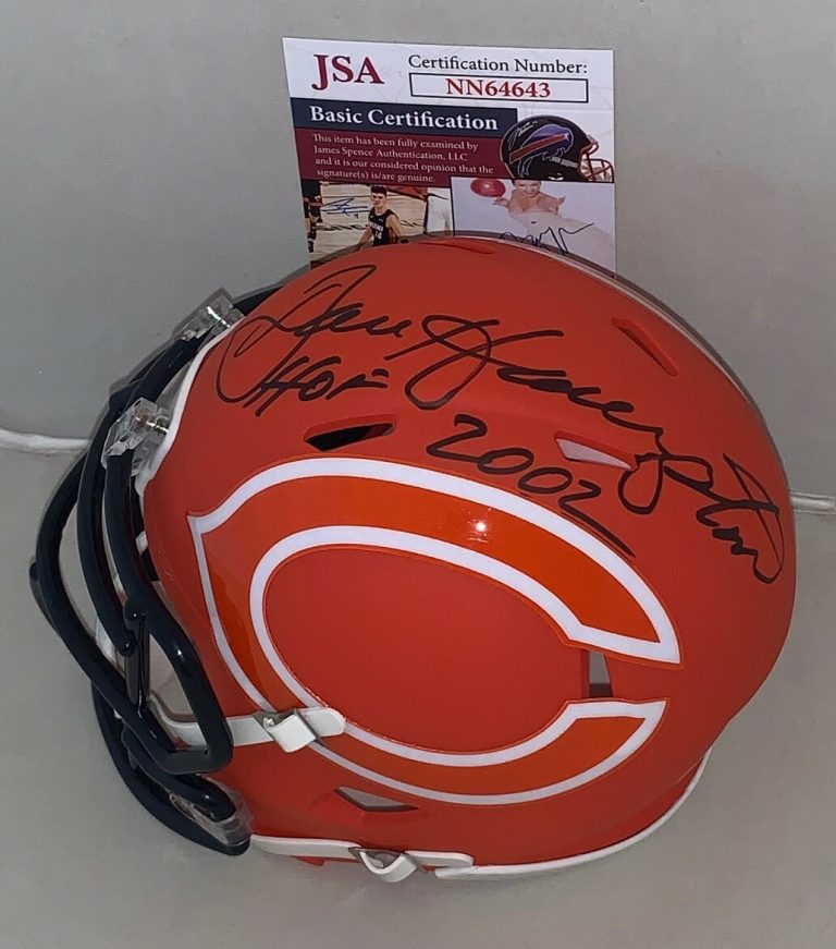 Dan Hampton signed Chicago Bears AMP Speed mini helmet autographed W/ HOF JSA