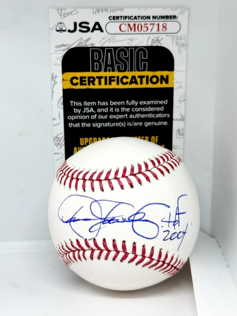 Dennis Eckersley Red Sox A's signed MLB Baseball Ball W/ HOF Inscription JSA