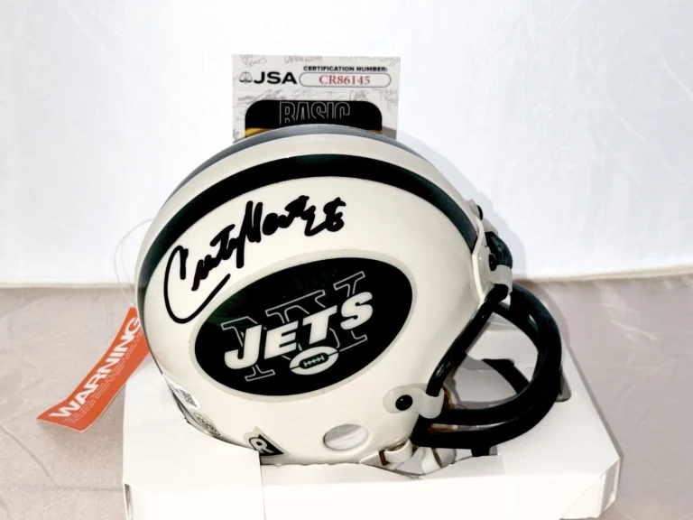 Curtis Martin signed New York Jets mini helmet autographed JSA