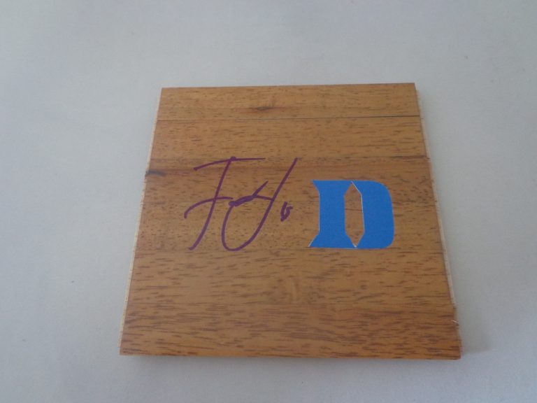 Frank Jackson signed Duke Blue Devils Floorboard Floor autographed