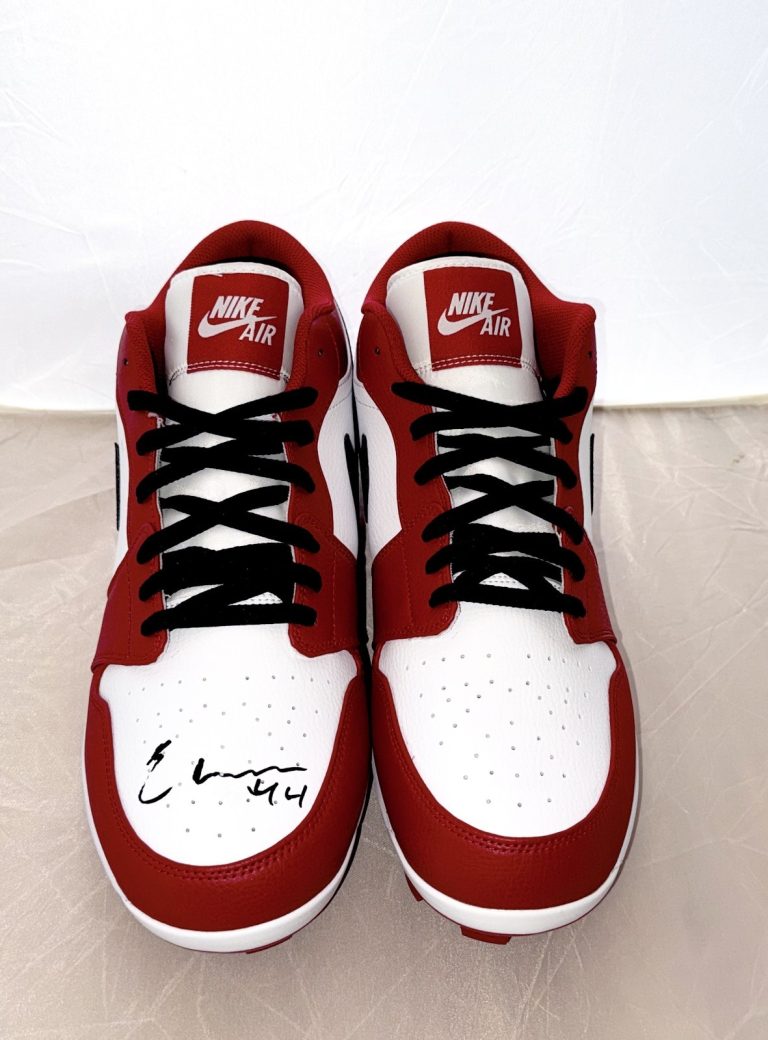Elly De La Cruz Cincinnati Reds signed Jordan 1 Retro Cleats Beckett Witnessed