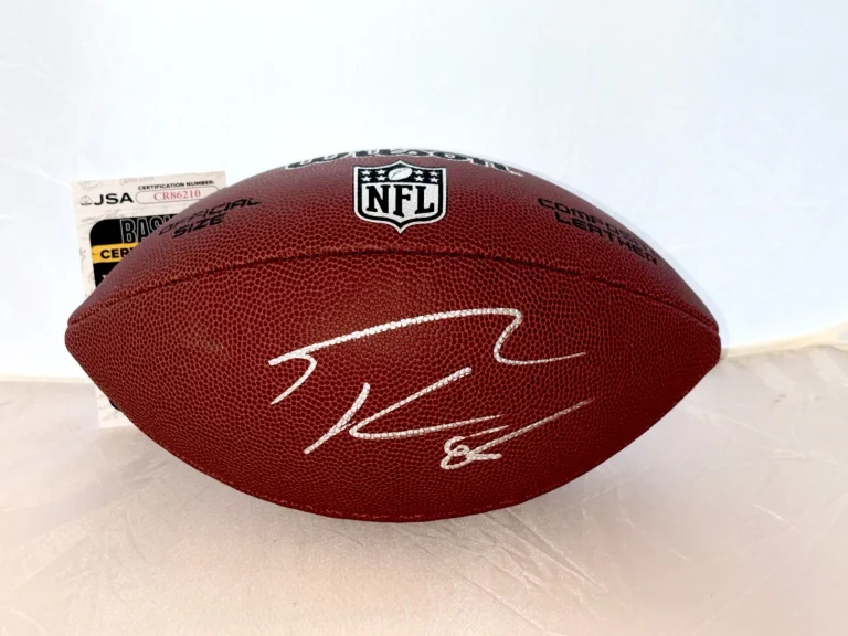 George Kittle San Francisco 49ers signed NFL Football autographed JSA