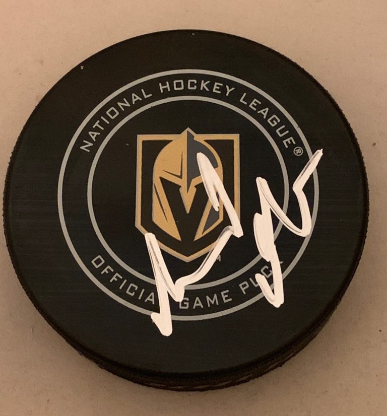 Gerard Gallant signed Las Vegas Golden Knights Official Game Puck autographed