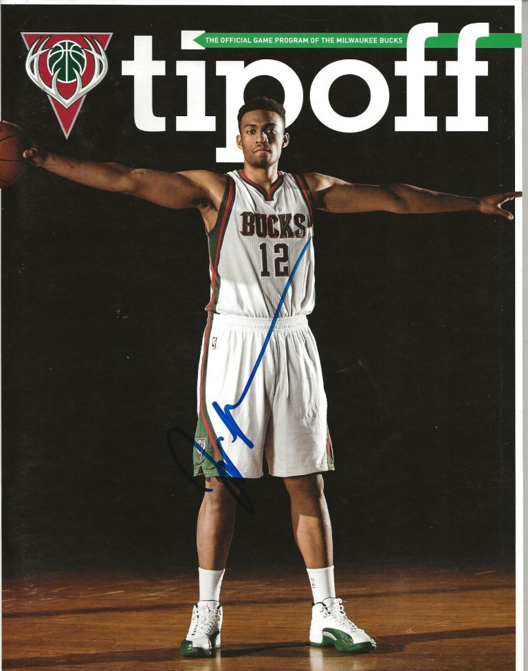 Jabari Parker signed Official Milwaukee Bucks Game Program autographed