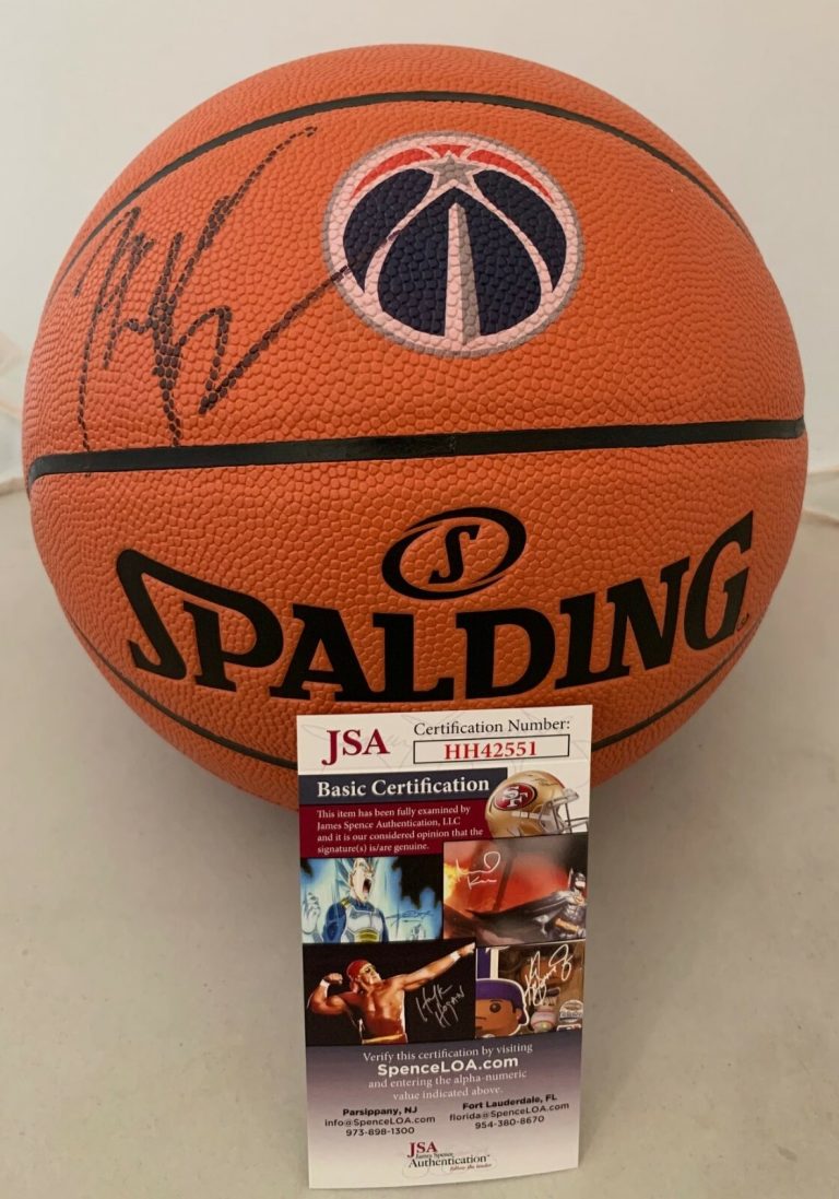 John Wall NBA Replica Game Ball signed Washington Wizards Logo Basketball JSA