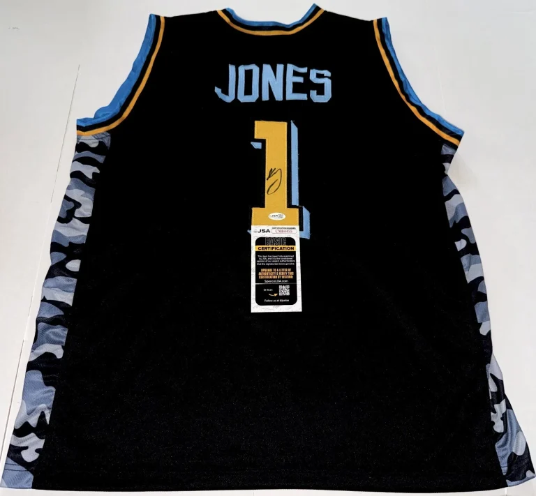 Kam Jones Marquette Golden Eagles signed Custom jersey autographed JSA COA