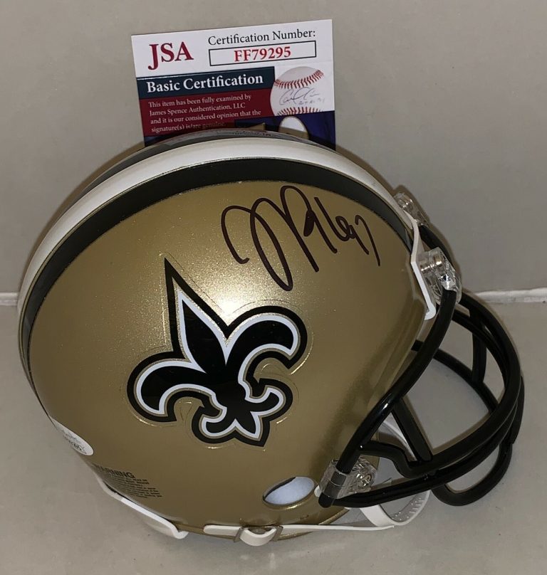 La'Roi Glover signed New Orleans Saints mini helmet autographed JSA