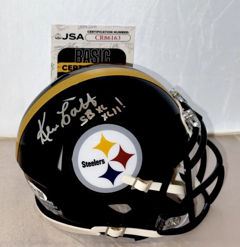 Kevin Colbert signed Pittsburgh Steelers mini helmet autographed Inscription JSA