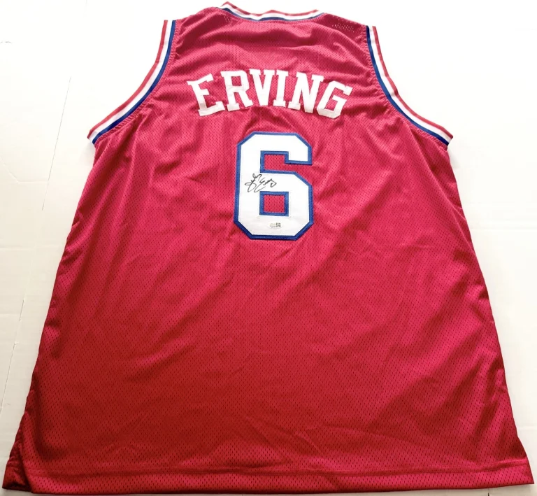 Julius Erving Philadelphia 76ers signed Custom jersey Dr. J JSA Witnessed