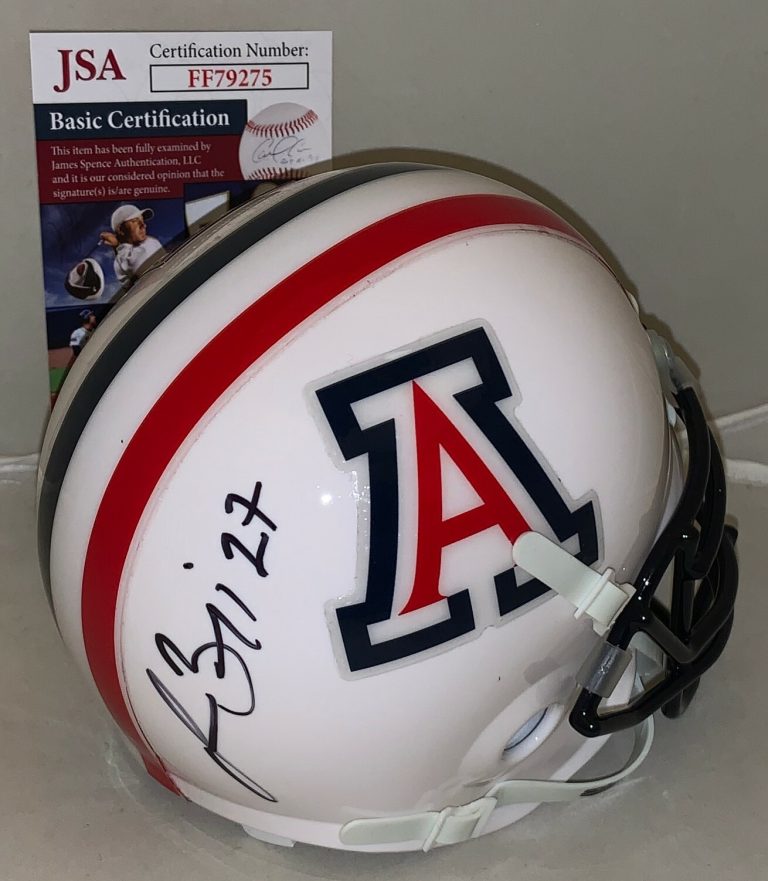 Lance Briggs Chicago Bears signed Arizona Wildcats mini helmet autographed JSA