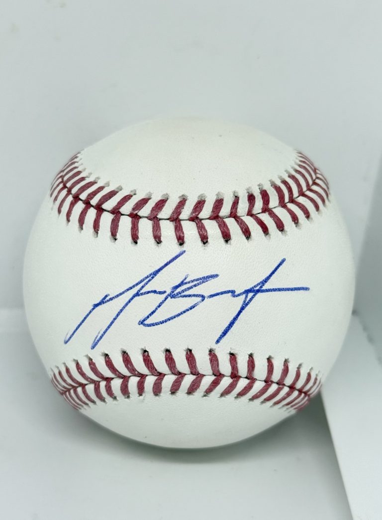 Michael Busch Chicago Cubs signed Official MLB Baseball Ball Beckett Witnessed