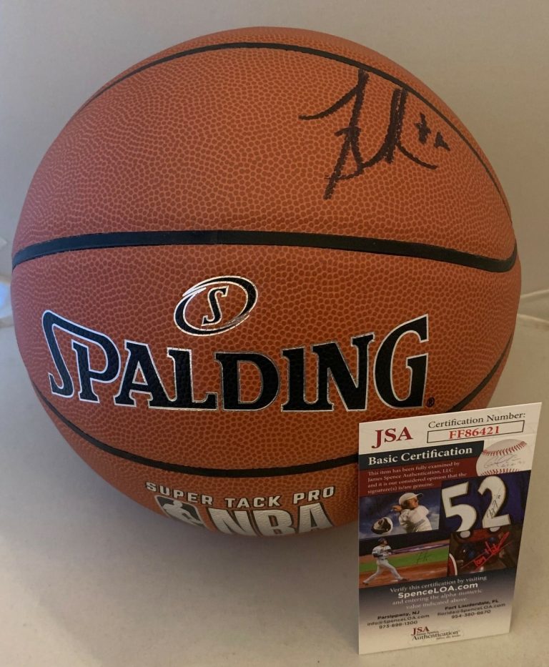 Mike Bibby Grizzlies Kings signed F/S NBA Basketball Ball autographed JSA