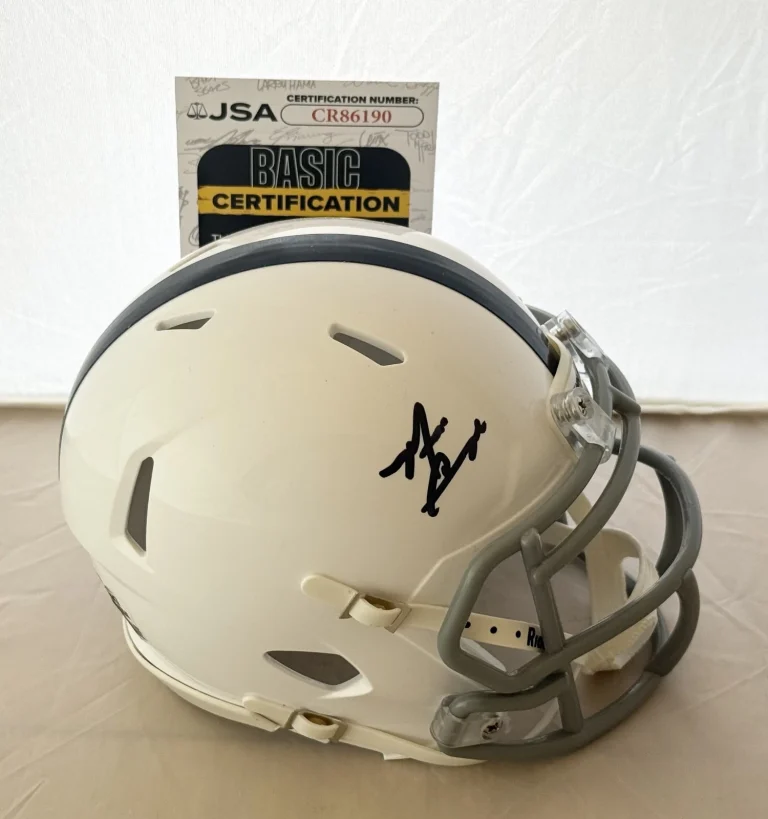 Matt Campbell signed Penn State Nittany Lions mini helmet autographed JSA