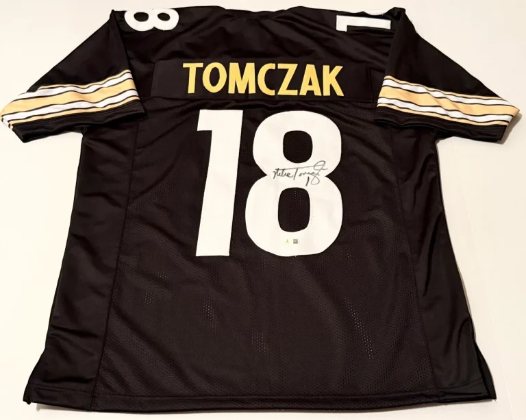 Mike Tomczak Pittsburgh Steelers signed Custom jersey Beckett Witnessed