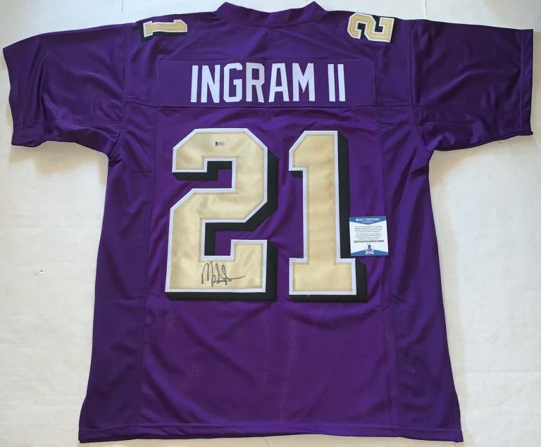 Mark Ingram signed Baltimore Ravens Custom jersey autographed Beckett BAS