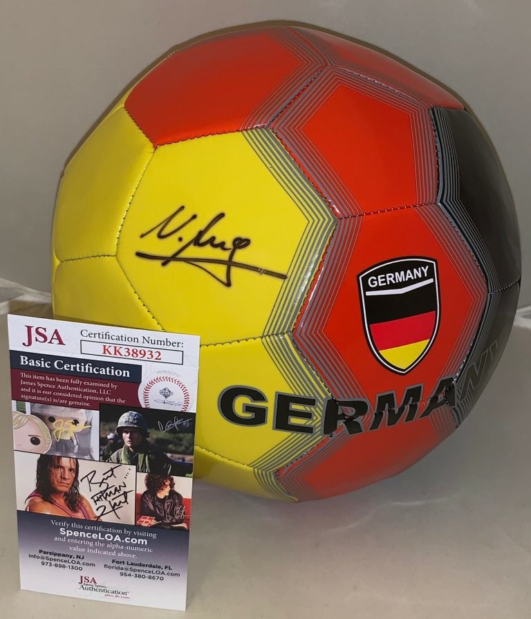 Nadine Angerer signed F/S Germany Soccer Ball autographed Proof World Cup JSA