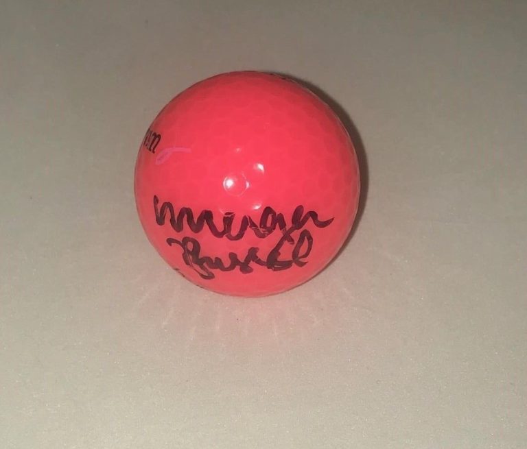 Morgan Pressel signed Hot Pink Wilson Hope Golf Ball autographed LPGA USA