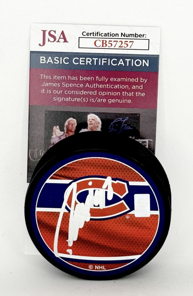 Patrik Laine signed Montreal Canadiens Reverse Retro Puck autographed #2 JSA