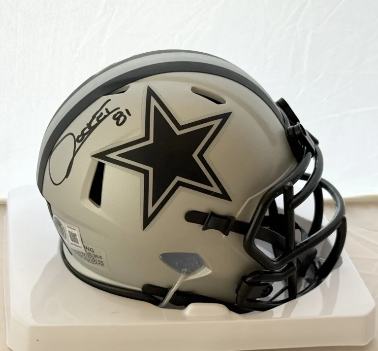 Rocket Ismail signed Dallas Cowboys Rave mini helmet autographed Beckett Witness
