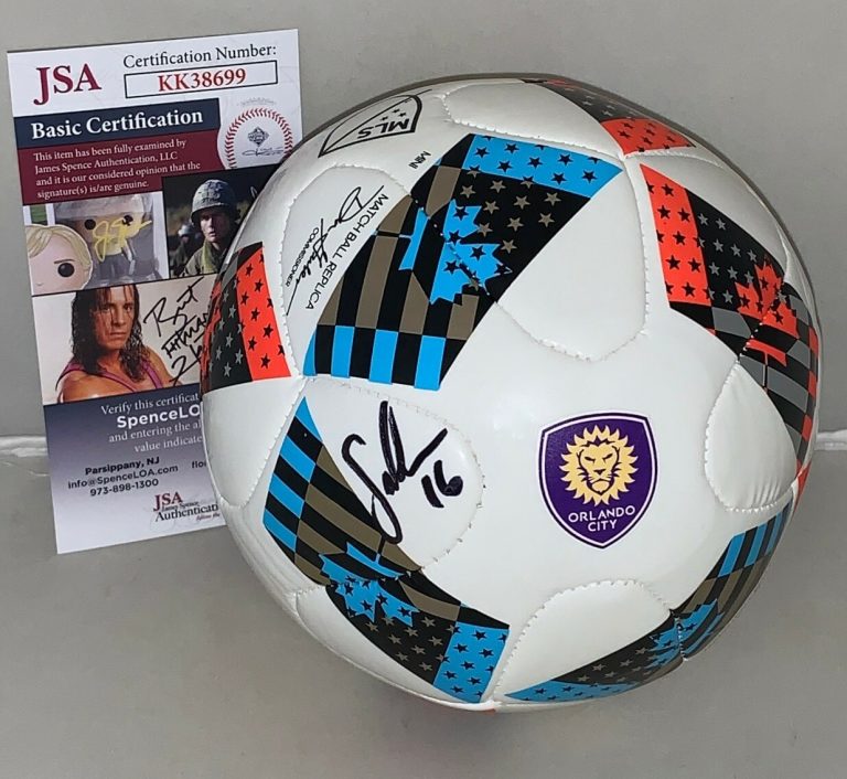 Sacha Kljestan signed Orlando City SC mini Logo Soccer Ball MLS autographed JSA