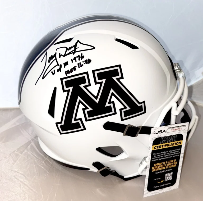 Tony Dungy signed Minnesota Golden Gophers Full Size Helmet autographed JSA