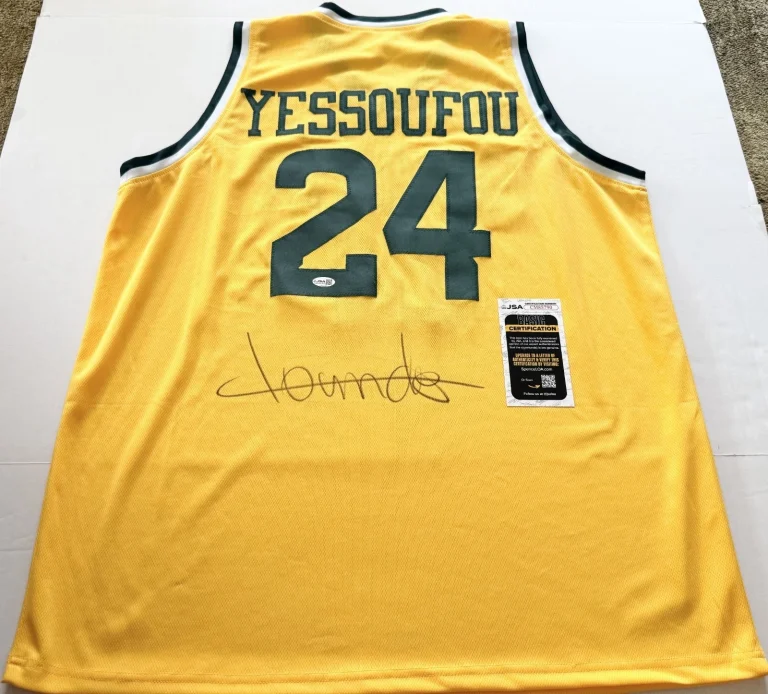 Tounde Yessoufou Baylor Bears signed Custom jersey autographed JSA COA